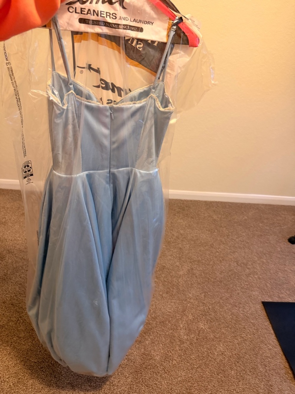 House of CB Mademoiselle Cinderella Blue Fit-and-Flare Midi Dress - Picture 4 of 8